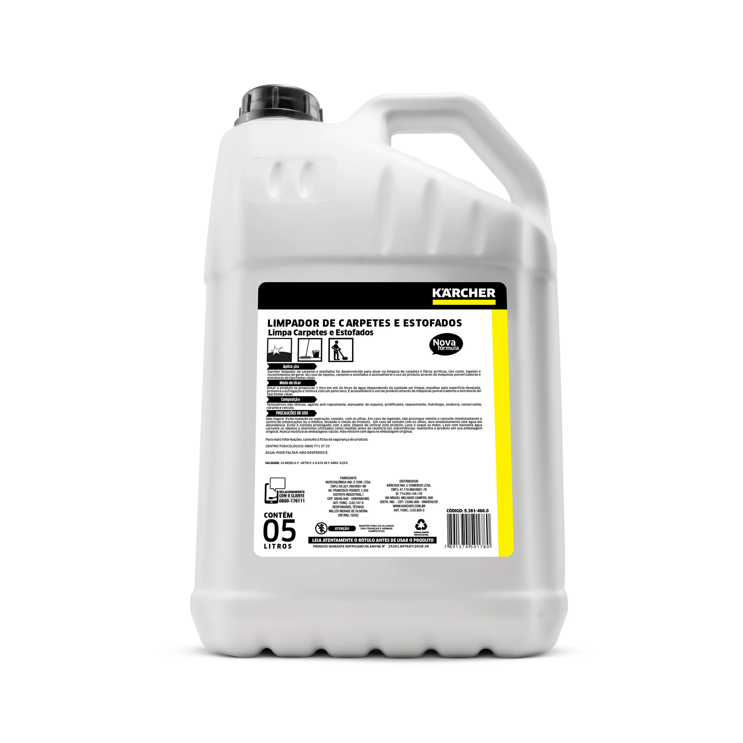 Limpador de Carpetes e Estofados (500ML – 20L)