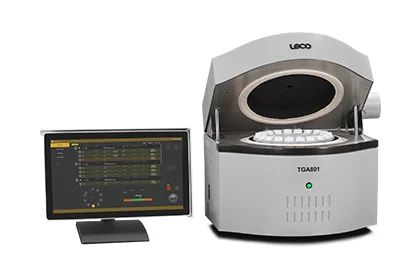 TGA801 Análise termogravimétrica de umidade, cinzas, conteúdo volátil e perda por ignição